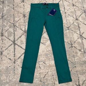 Girls jade color jeans 💚